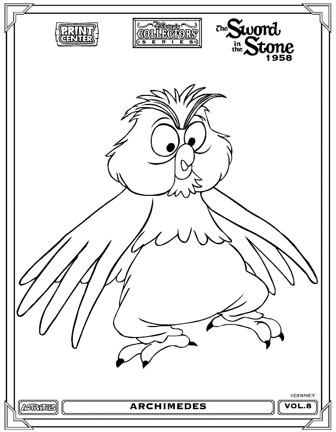 The Sword In The Stone Coloring Pages Coloring Pages For