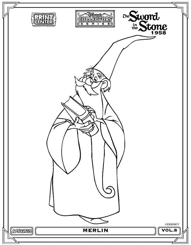 The Sword in the Stone color page, disney coloring pages, color plate, coloring sheet,printable coloring picture