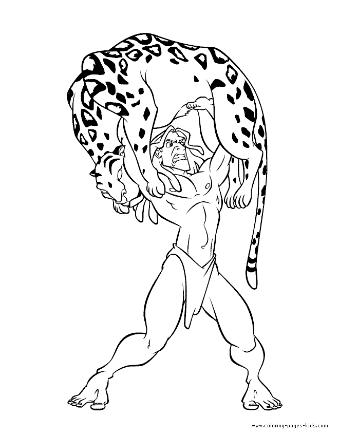 Tarzan color page, disney coloring pages, color plate, coloring sheet,printable coloring picture