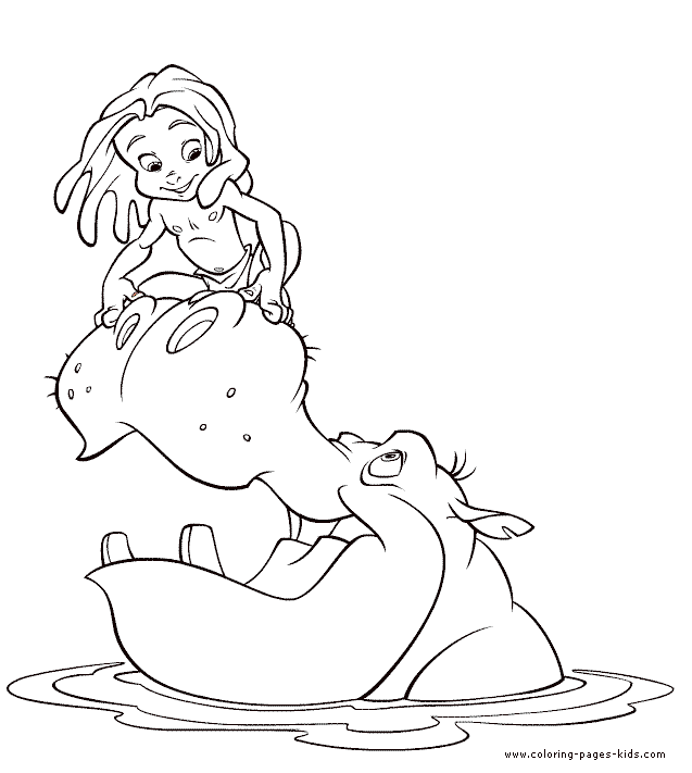 Tarzan color page, disney coloring pages, color plate, coloring sheet,printable coloring picture