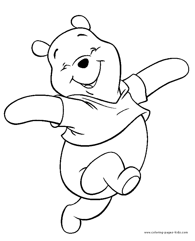 Winnie the Pooh color page, disney coloring pages, color plate, coloring sheet,printable coloring picture