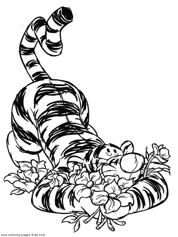 Tigger Winnie the Pooh color page, disney coloring pages, color plate, coloring sheet,printable coloring picture