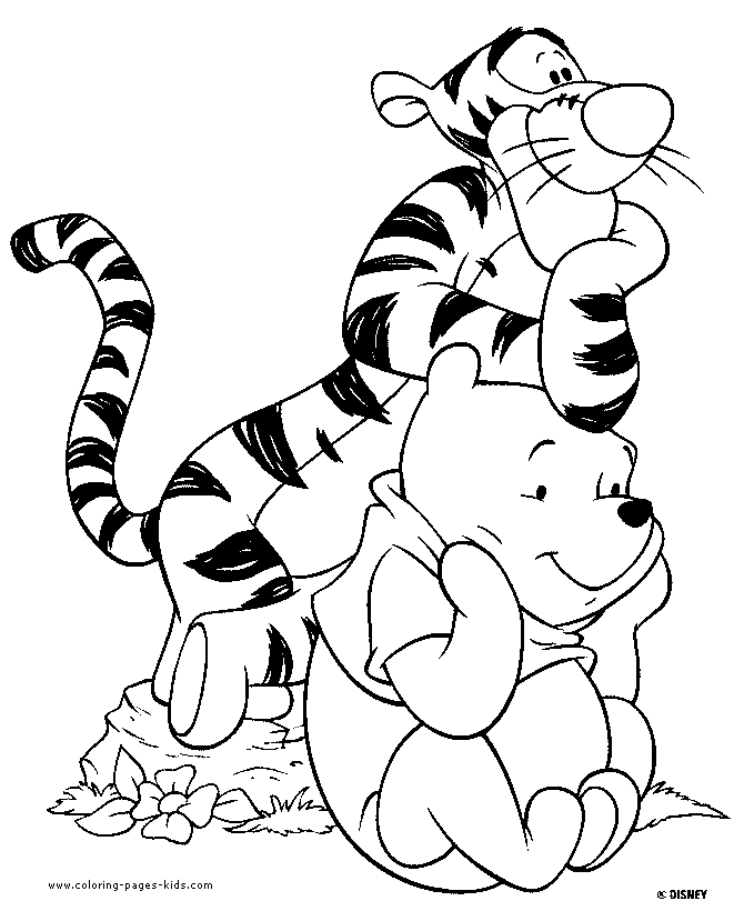 Winnie the Pooh color page, disney coloring pages, color plate, coloring sheet,printable coloring picture