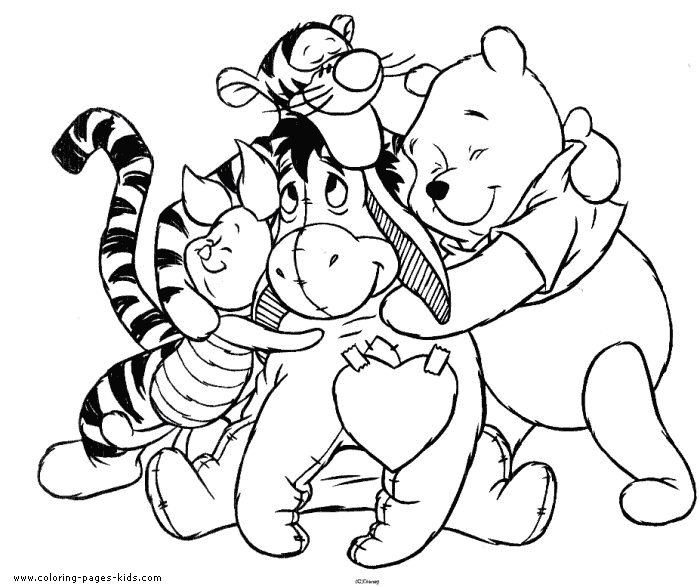 Winnie the Pooh color page, disney coloring pages, color plate, coloring sheet,printable coloring picture