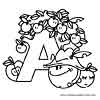 Educational toys alphabet letter coloring page