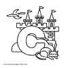 Educational toys alphabet letter coloring page