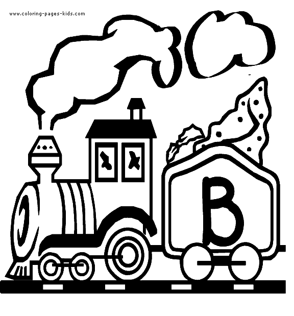 train letter alphabet color page, education school coloring pages, color plate, coloring sheet,printable coloring picture