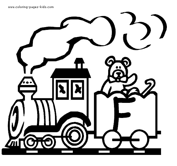 train letter alphabet color page, education school coloring pages, color plate, coloring sheet,printable coloring picture