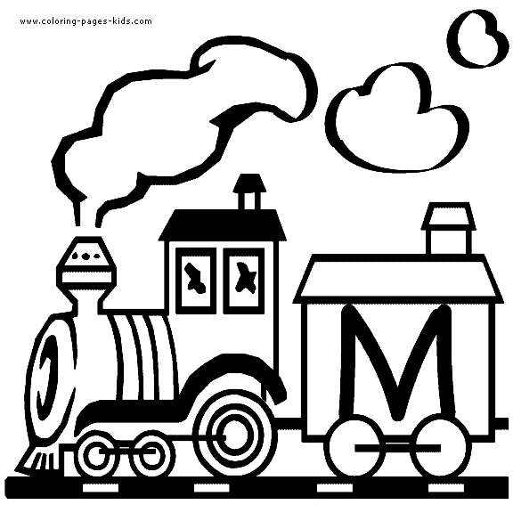 train letter alphabet color page, education school coloring pages, color plate, coloring sheet,printable coloring picture