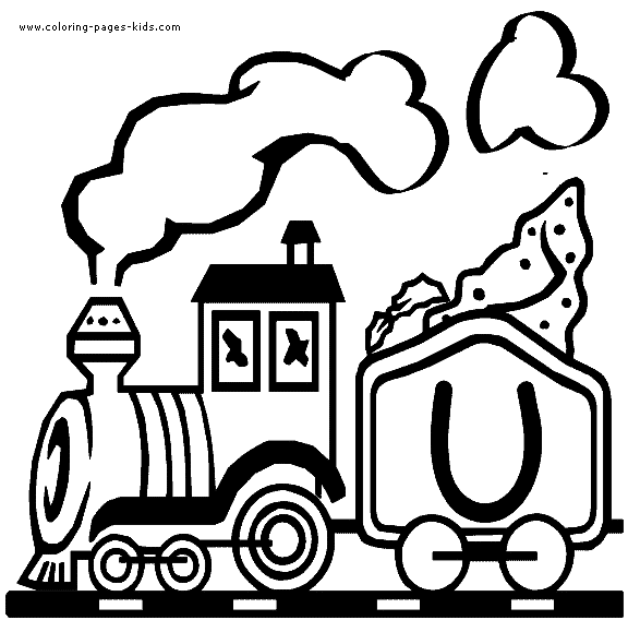 train letter alphabet color page, education school coloring pages, color plate, coloring sheet,printable coloring picture