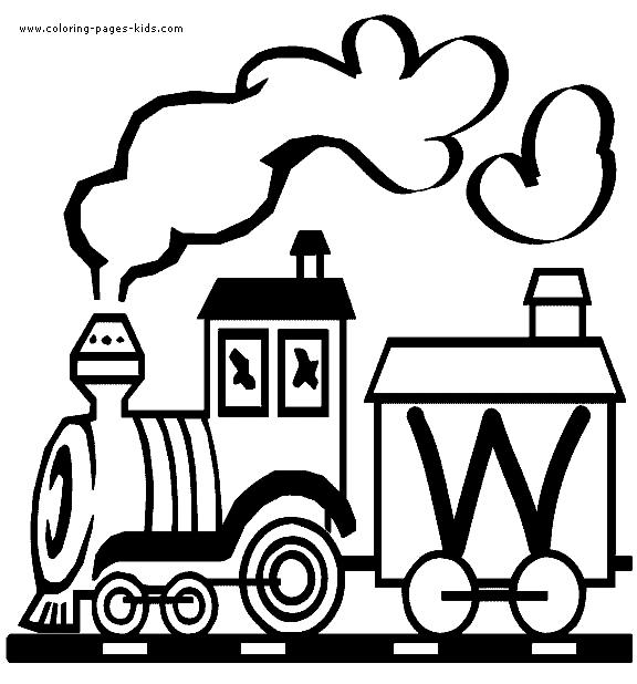 train letter alphabet color page, education school coloring pages, color plate, coloring sheet,printable coloring picture