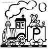 train alphabet letter coloring pages