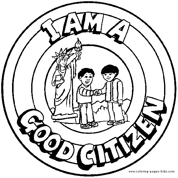 I am a good citizen Morale Lesson color page, education school coloring pages, color plate, coloring sheet,printable coloring picture