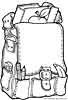 Schoolbag School colouring pages educational