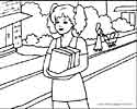 Printable School coloring page