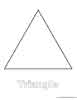 Free Triangle shape coloring for kids