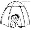 Camping coloring pages for kids