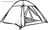 Free Camping coloring page