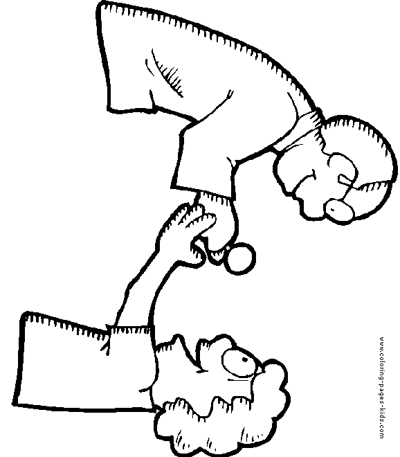 Doctors & Hospital coloring page, family people jobs coloring pages, color plate, coloring sheet,printable coloring picture