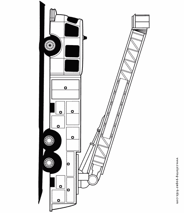 fireman color page, family people jobs coloring pages, color plate, coloring sheet,printable coloring picture Firetruck 