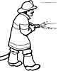 Fireman coloring pages