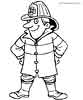 Fireman coloring pages