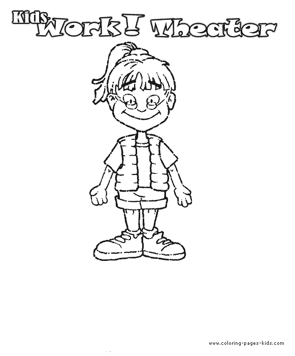Girl color page, family people jobs coloring pages, color plate, coloring sheet,printable coloring picture