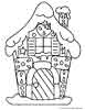 Candy house coloring picture