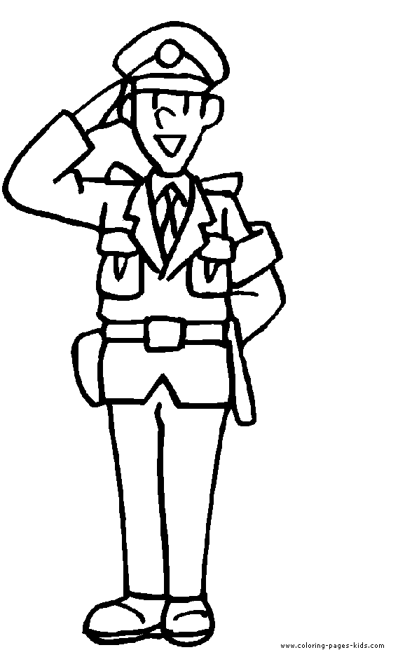 police coloring page 14