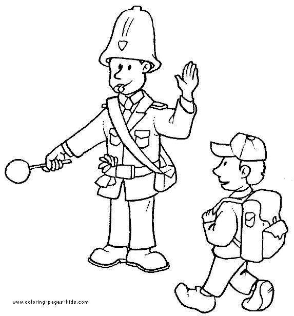 Police officer Job color page, family people jobs coloring pages, color plate, coloring sheet,printable coloring picture