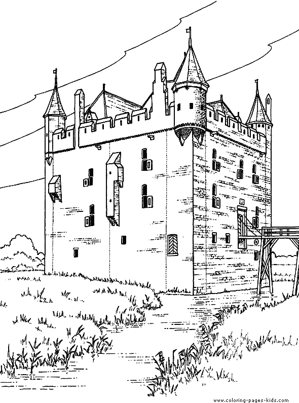 Fort Castle color page