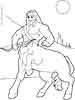 Centaur coloring pages for kids