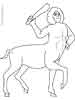 Centaur coloring sheet