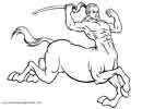 Centaur coloring pages