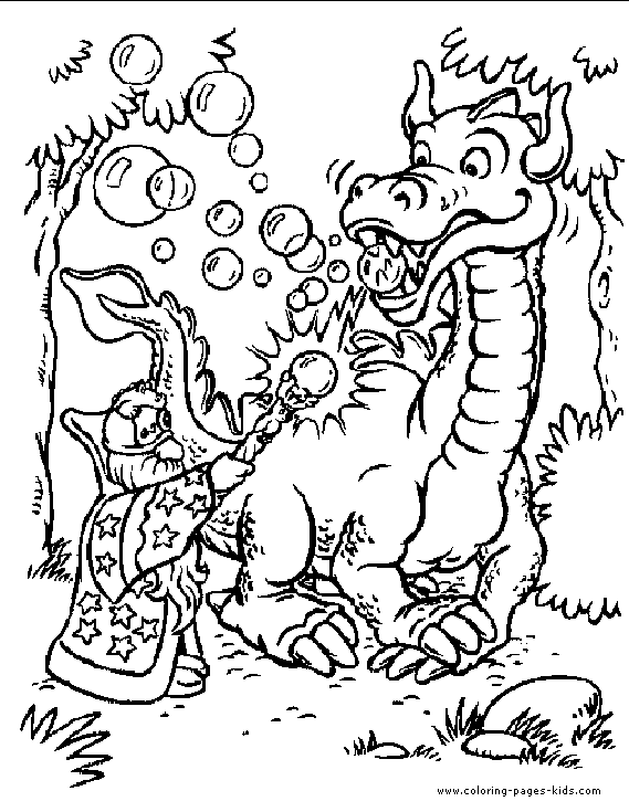 Dragon color page fantasy medieval coloring pages, color plate, coloring sheet,printable coloring picture