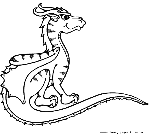 Dragon color page fantasy medieval coloring pages, color plate, coloring sheet,printable coloring picture