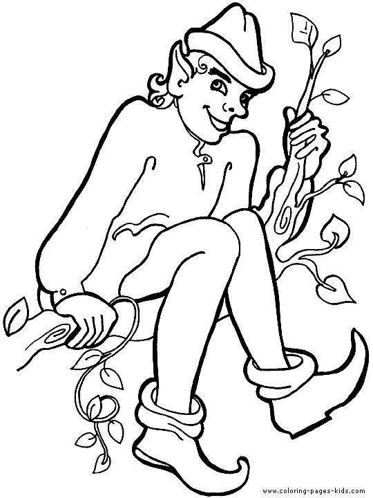 elf coloring page