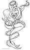Mermaids coloring pages