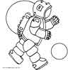 Printable Astronaut coloring pages