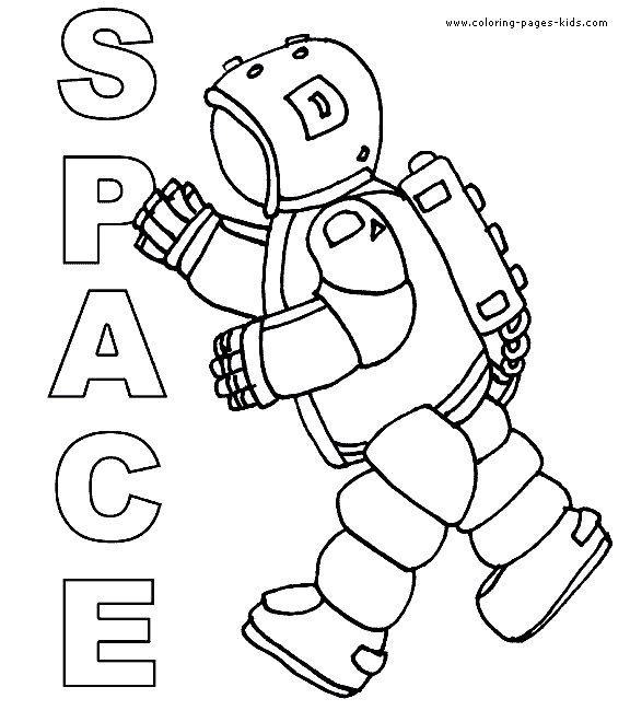Astronaut color page