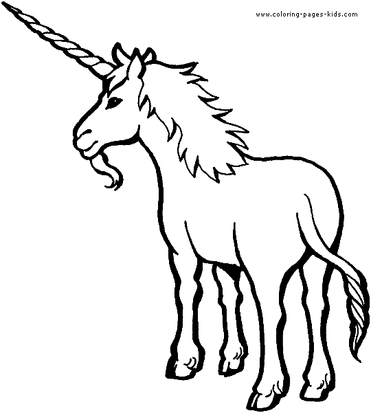 Unicorn Color Page More Free Printable Fantasy