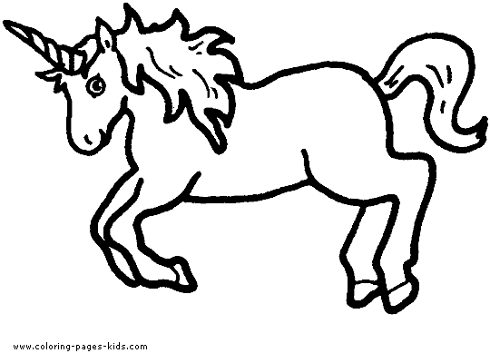 Unicorn Color Page Printable Coloring Pages For Kids