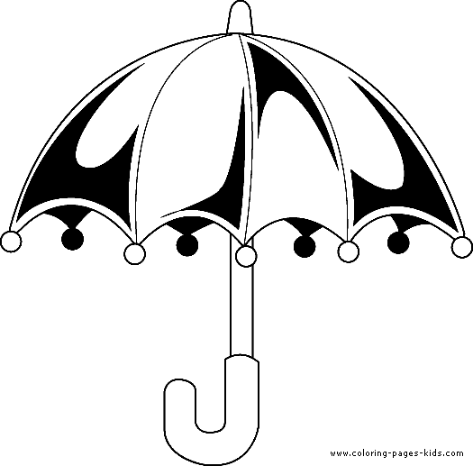 Umbrella color page