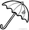 Umbrella coloring page for kids