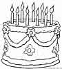 Birthday coloring page for kids