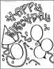 Birthday Invitation Card coloring pages