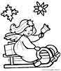 Christmas Angel coloring page for kids