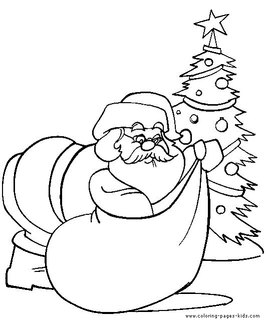 Santa Claus color page