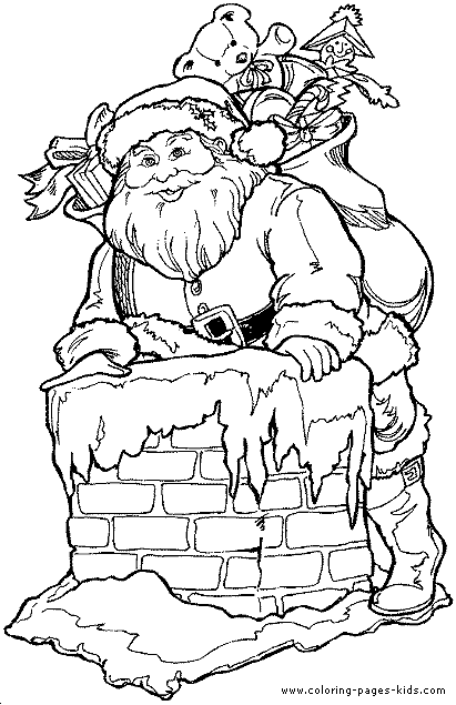 Santa Claus Christmas free printable coloring page