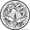 Two Christmas Bells coloring page to print